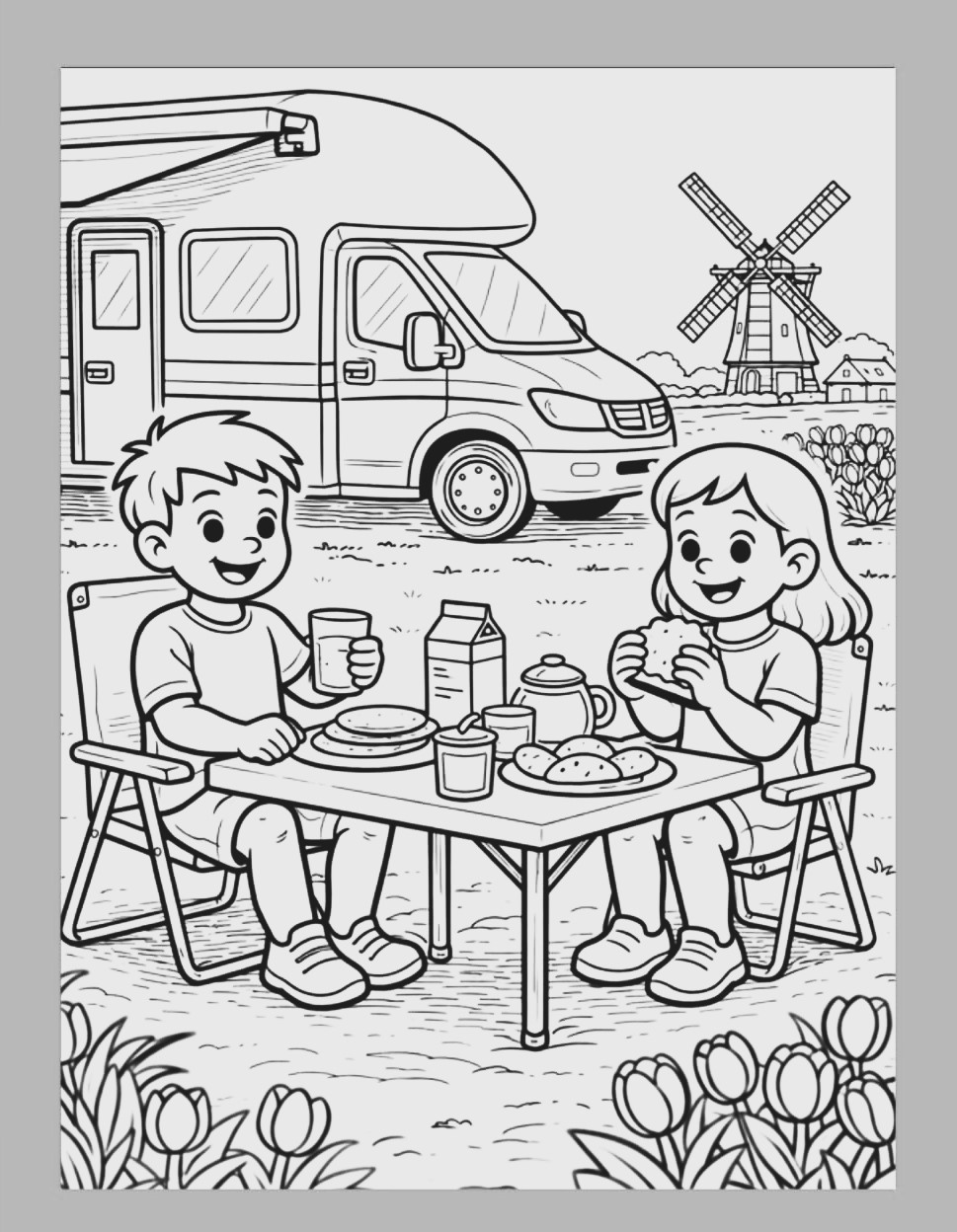 Camping und Rätselhefte für Kinder